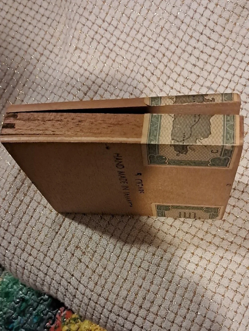 Wooden Cigar Box - Brown